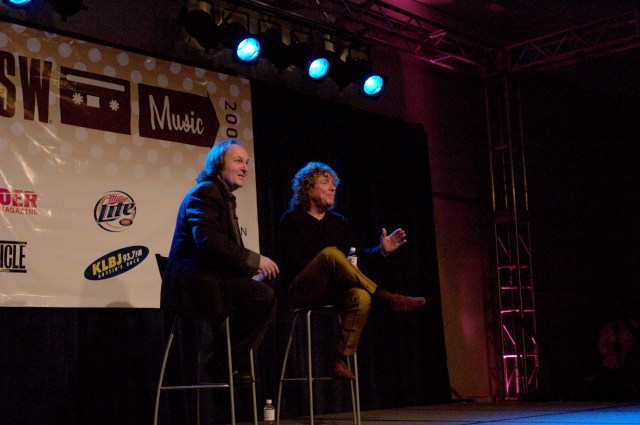 Bill Flanagan & Robert Plant at SXSW 2005