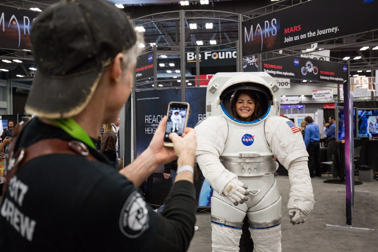 NASA at the trade show