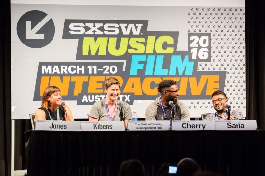 "The State of Diversity in Independent Film" panel at SXSW 2016. Photo by Errich Petersen