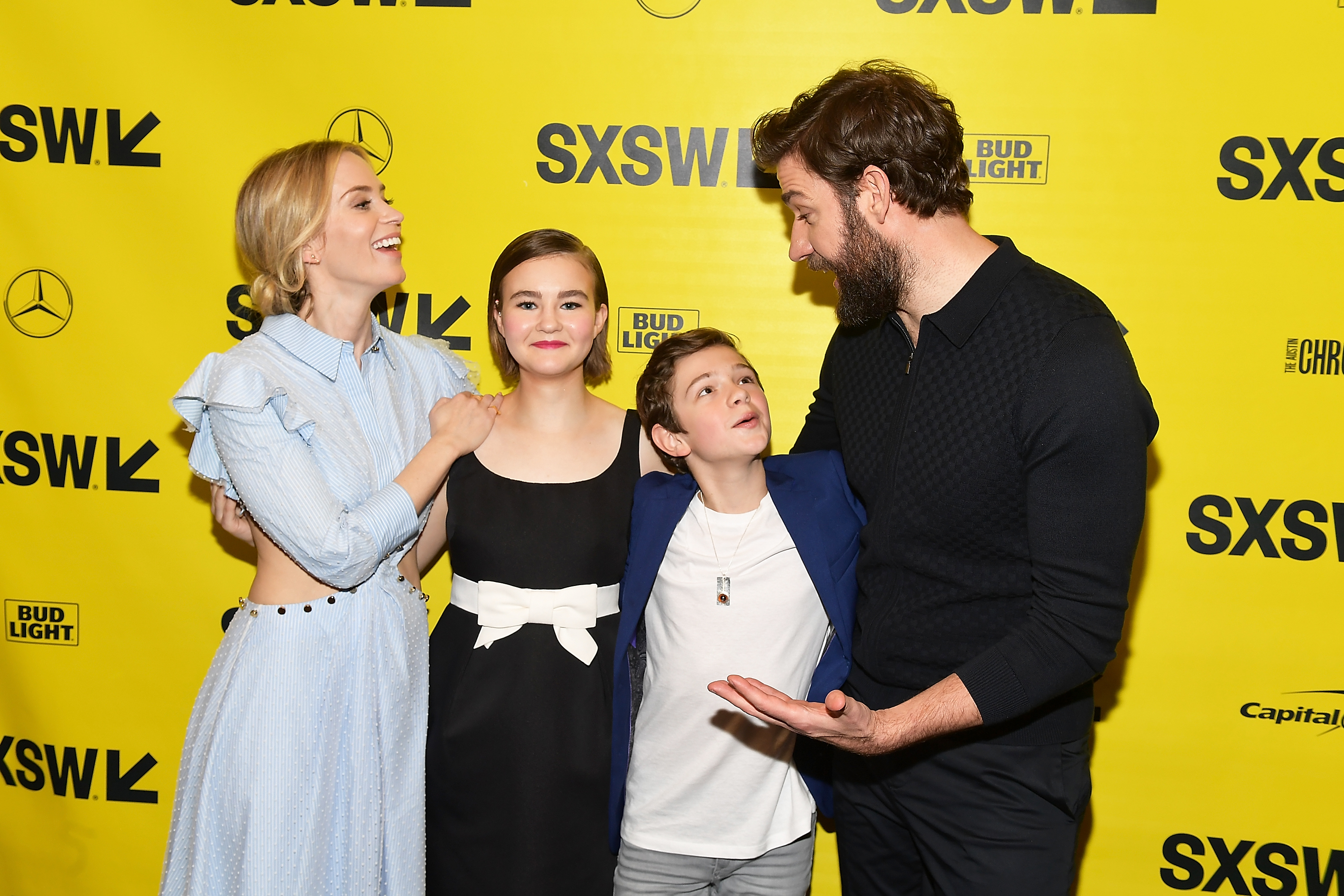 Cast of A Quiet Place on the SXSW Red Carpet.