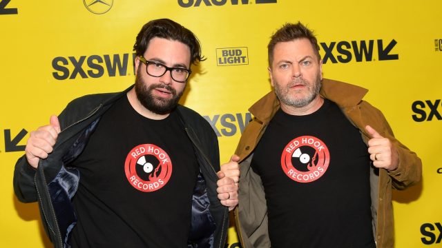 AUSTIN, TX - MARCH 14: Brett Haley and Nick Offerman attend the 