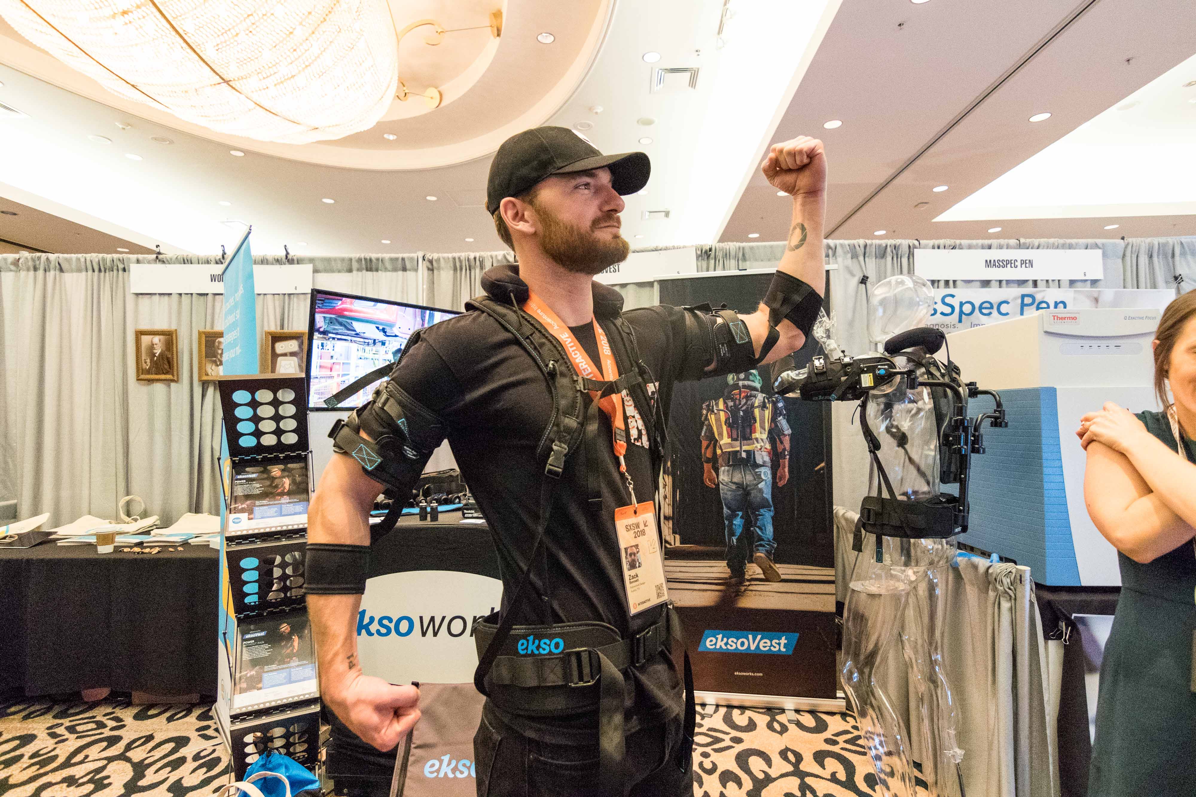 SXSW Interactive Innovation Awards 2018 Finalist Showcase Winner EksoVest - Photo by Steven Snow