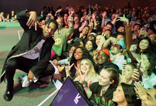 A$AP Rocky with the crowd at his Featured Session: Using Design 