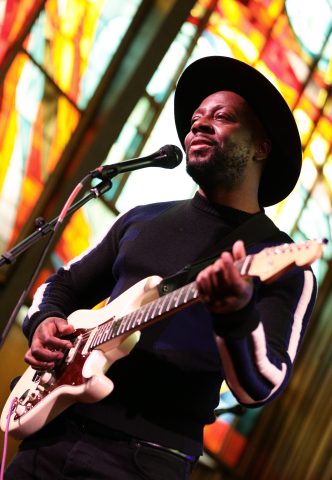 Wyclef Jean - SXSW 2019 - NPR Tiny Desk Showcase - Photo by Steve Rogers Wyclef Jean performs onstage at NPR Tiny Desk Concert at Central Presbyterian Church.