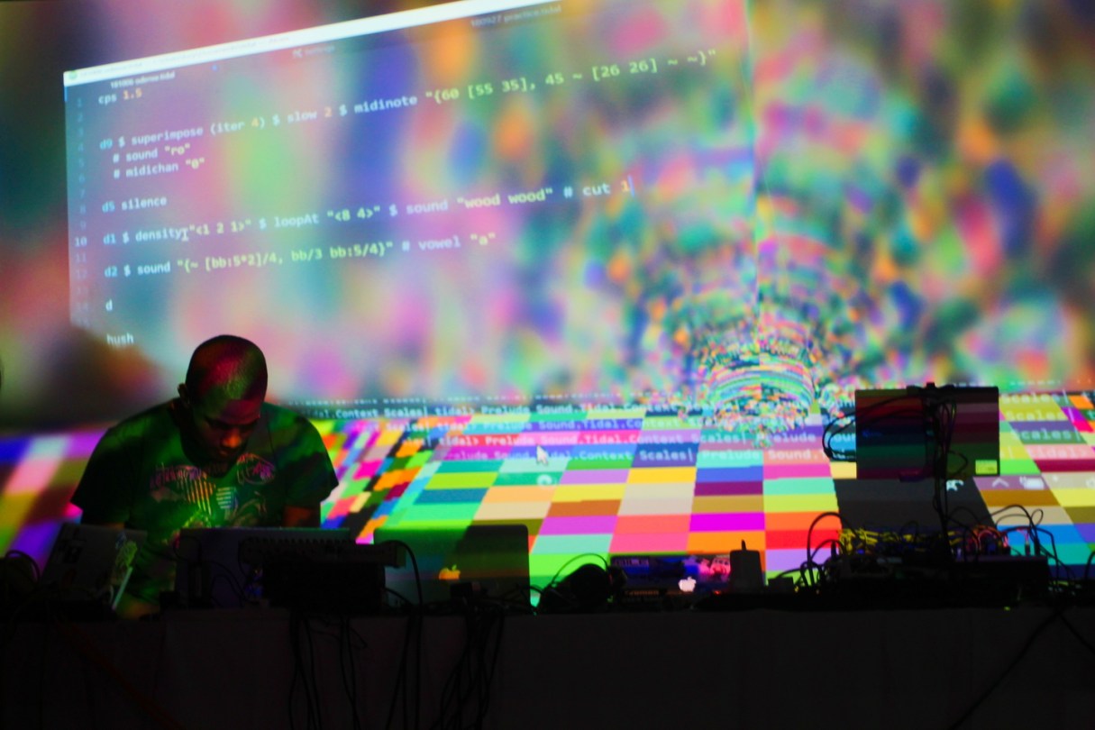 Algorave. Photo by Antonio Roberts