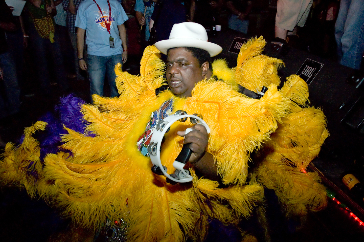 Flaming Arrows Mardi Gras Indians at the Continental Club, SXSW 2008
