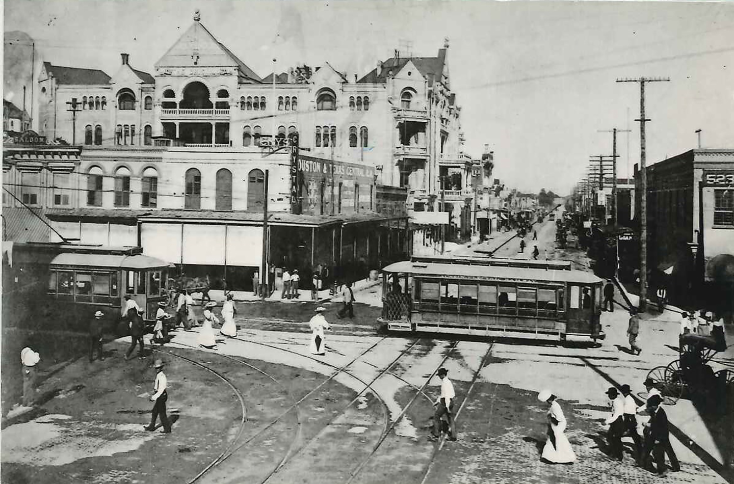 Sixth Street and Congress Avenue, Turn of the Century, in Austin, Texas