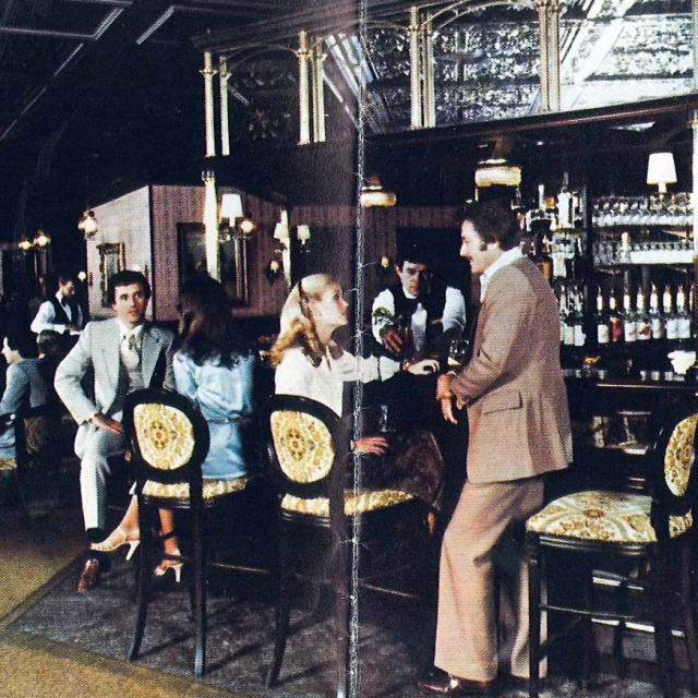 vintage Driskill Hotel Bar in Austin, Texas