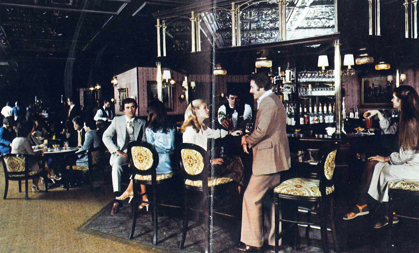 vintage Driskill Hotel Bar in Austin, Texas