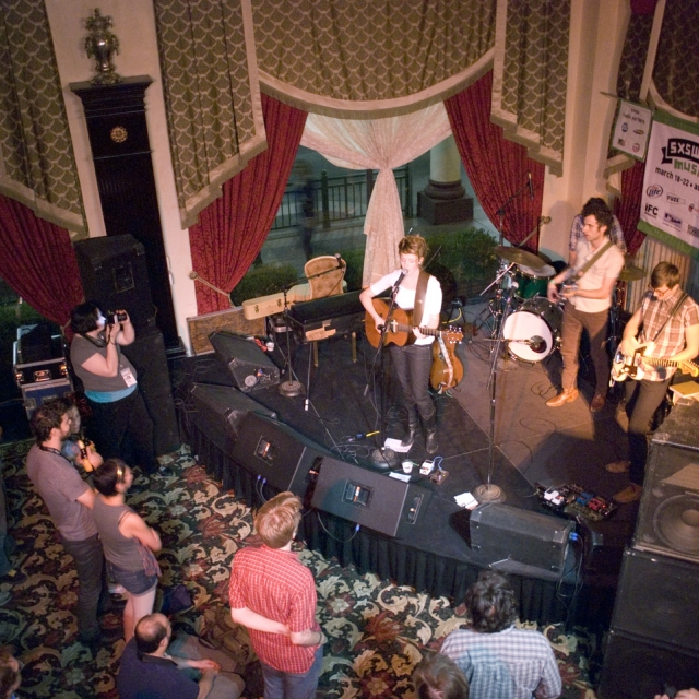 Haley Bonar performs in the Victorian Room at the Driskill Hotel in Austin, Texas, SXSW 2009