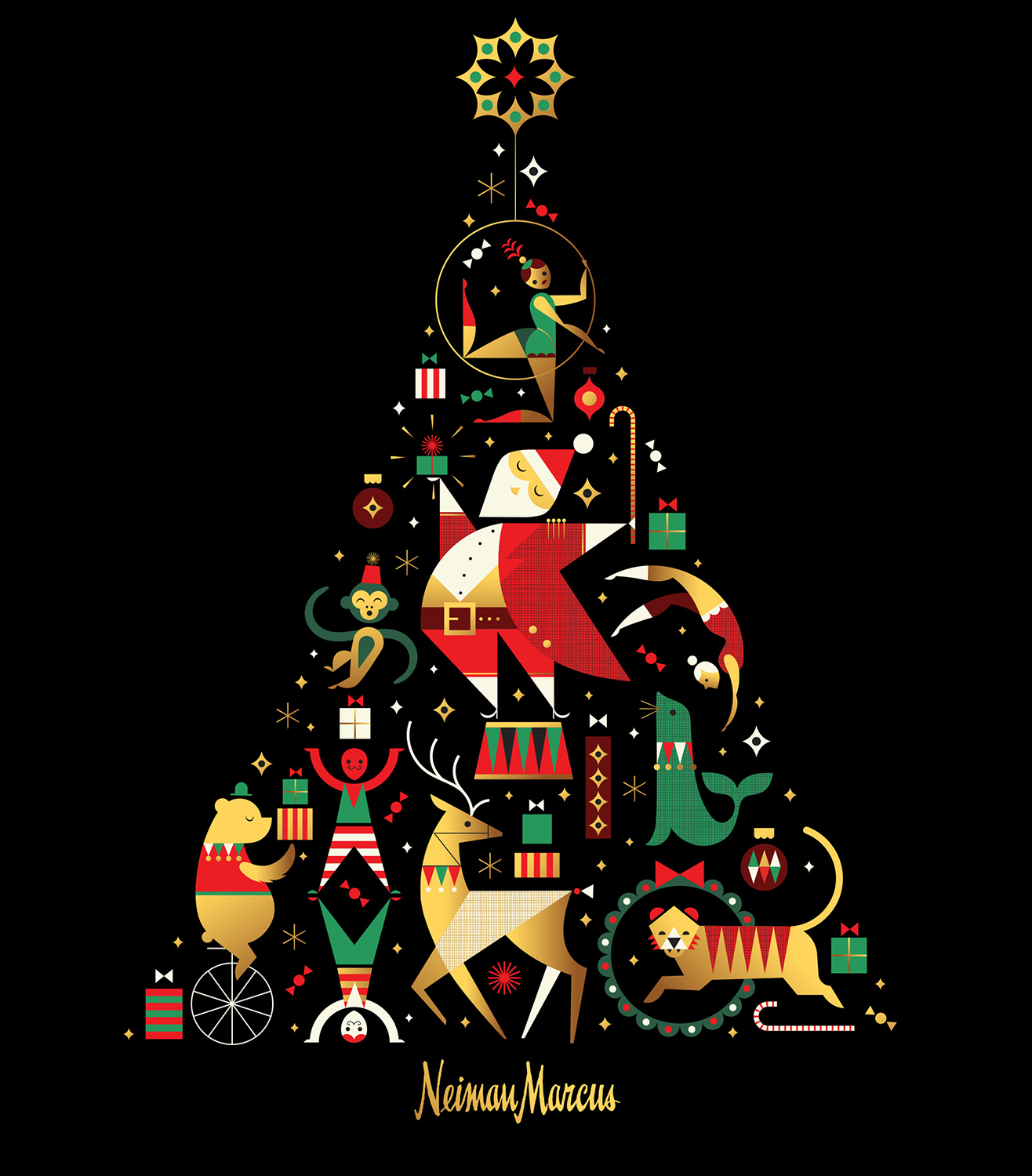 Neiman Marcus art by Ty Mattson