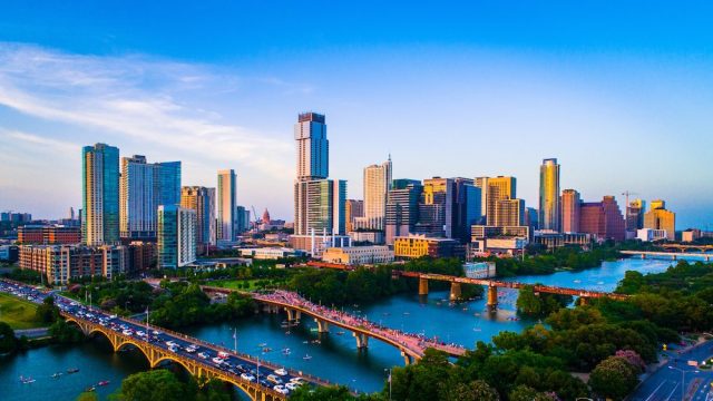 Austin skyline - Austin Chronicle Transportation Guide