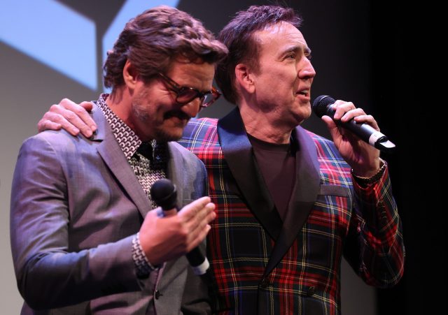 Pedro Pascal and Nicolas Cage at "The Unbearable Weight of Massive Talent" - SXSW 2022 World Premiere – Photo by Rich Fury/Getty Images for SXSW