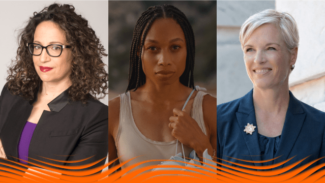 2023 Featured Speakers, Amy Webb, Allyson Felix, and Cecile Richards