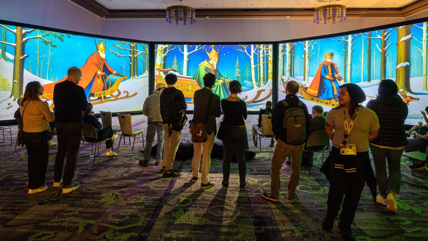 XR Experience Jury award winner, The Golden Key – Photo by Adam Kissick