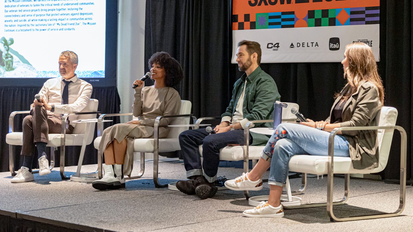 Panel Discussion on Portraying Veterans in Film & TV Session at the 2024 SXSW Conference - Photo by Jaymie Harris
