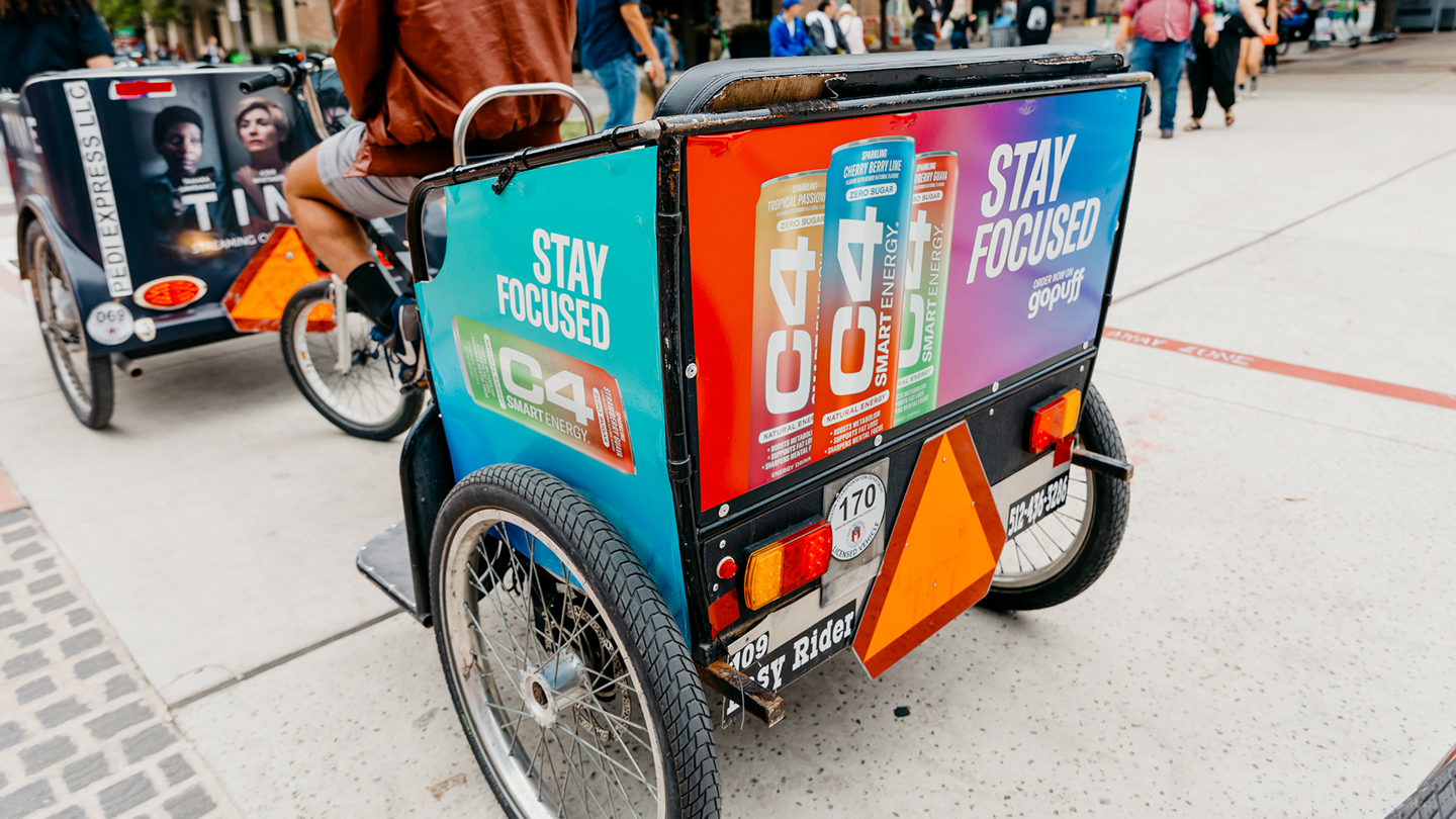 C4 Pedicab at SXSW 2024 – Photo by Taylor Prinsen
