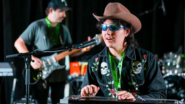 Pedal Steel Noah at the SXSW 2024 Music Opening Party – Photo by Diego Donamaria