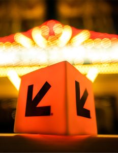 SXSW cube with Paramount Theater - Photo by Tico Mendoza SXSW cube with Paramount Theater - Photo by Tico Mendoza