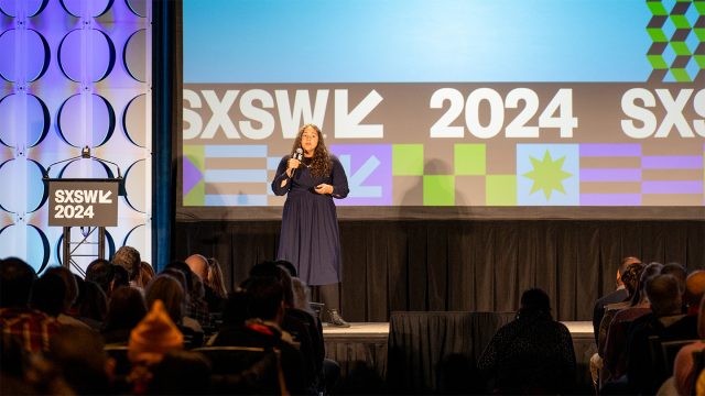 Featured Session: Five Ways to Improve Well-Being in the Workplace: Emerging Trends from the Science of Happiness with Laurie Santos – SXSW 2024 – Photo by Jason Bollenbacher