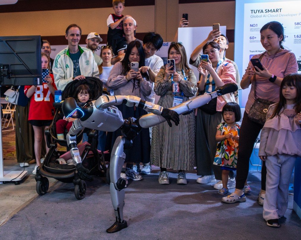 Attendees watch a robot demo at the International Innovations Expo during the SXSW Conference & Festivals on March 14, 2026 in Austin, Texas.