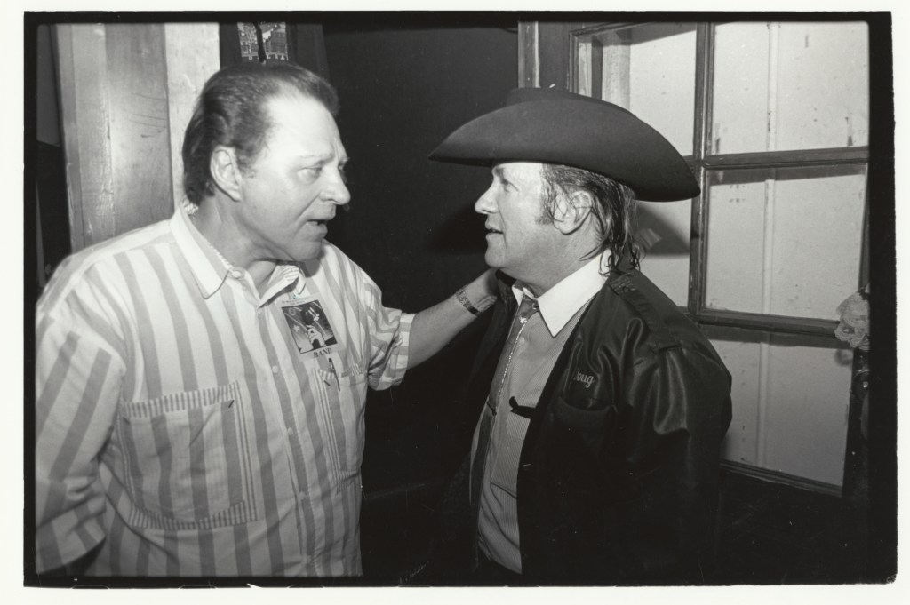 Huey Meaux and Doug Sahm. Photo by Martha Grenon.