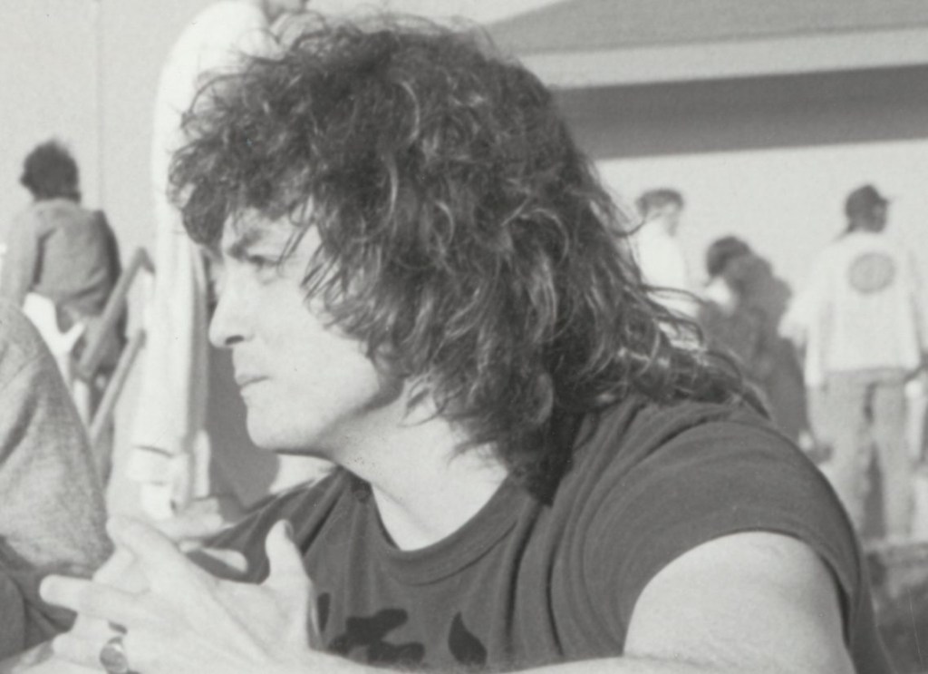 Bob Guccione Jr. at SXSW 1988. Photo by Martha Grenon.