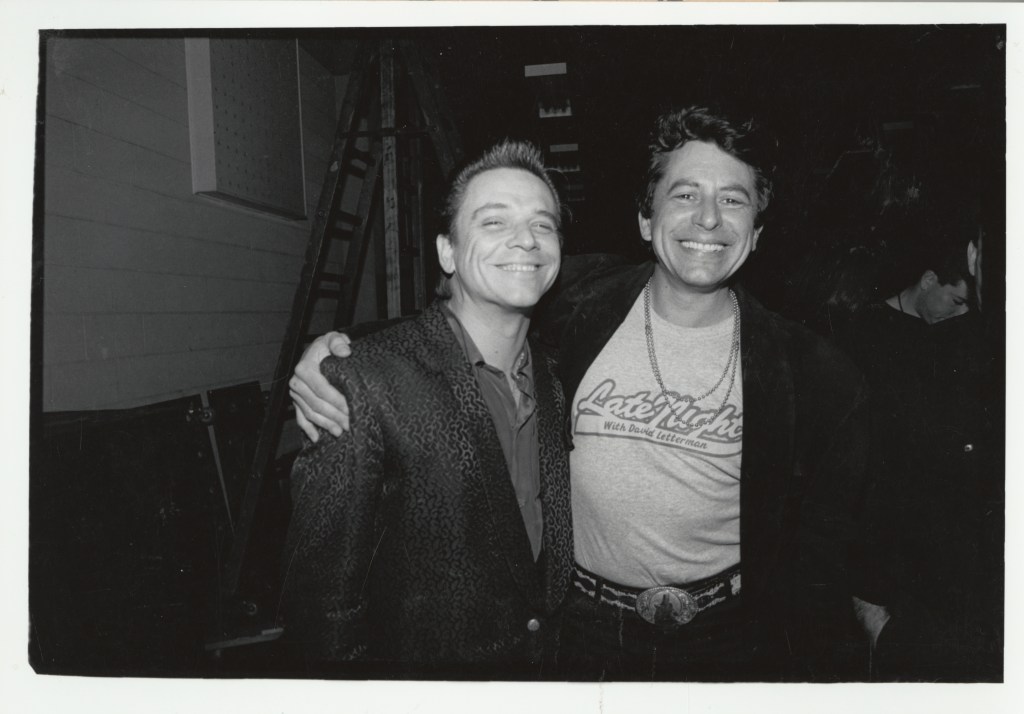 Jimmie Vaughan & Joe Ely at SXSW 1991. Photo by Martha Grenon.