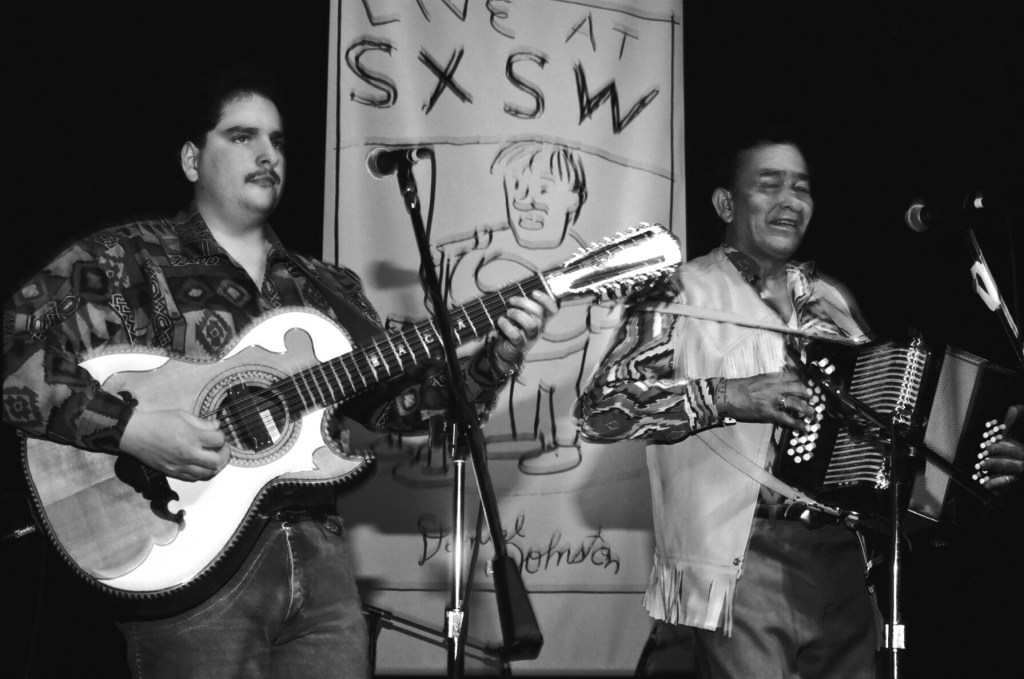 Flaco Jimenez at SXSW 1994. Photo by Theresa DiMenno.