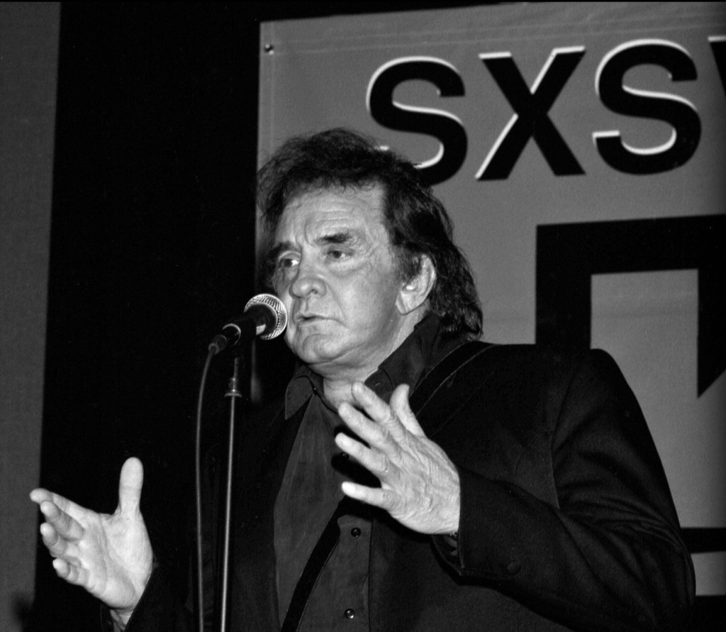 Johnny Cash at SXSW 1994. Photo by Theresa DiMenno.