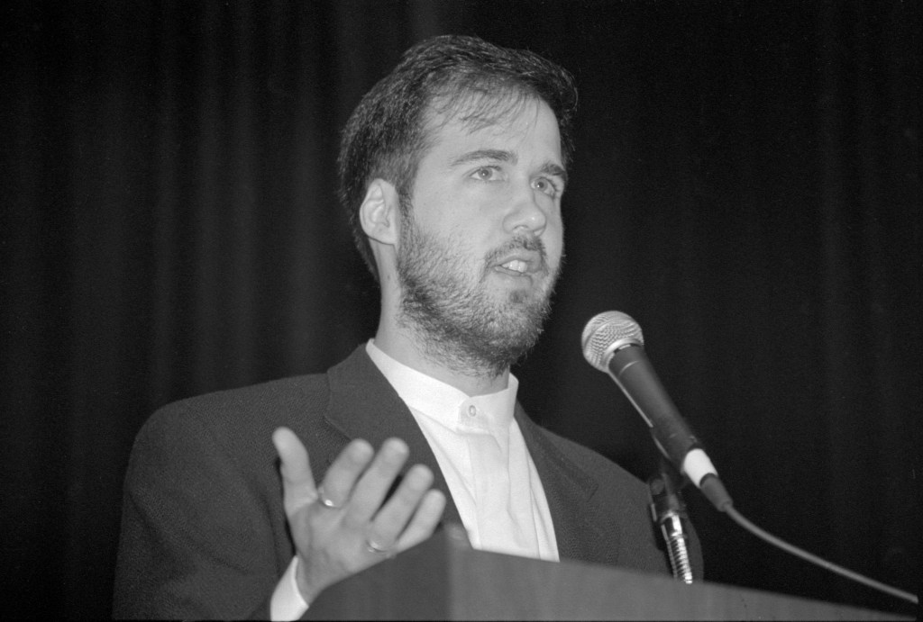Krist Novoselic at SXSW 1996. Photo by Martha Grenon.