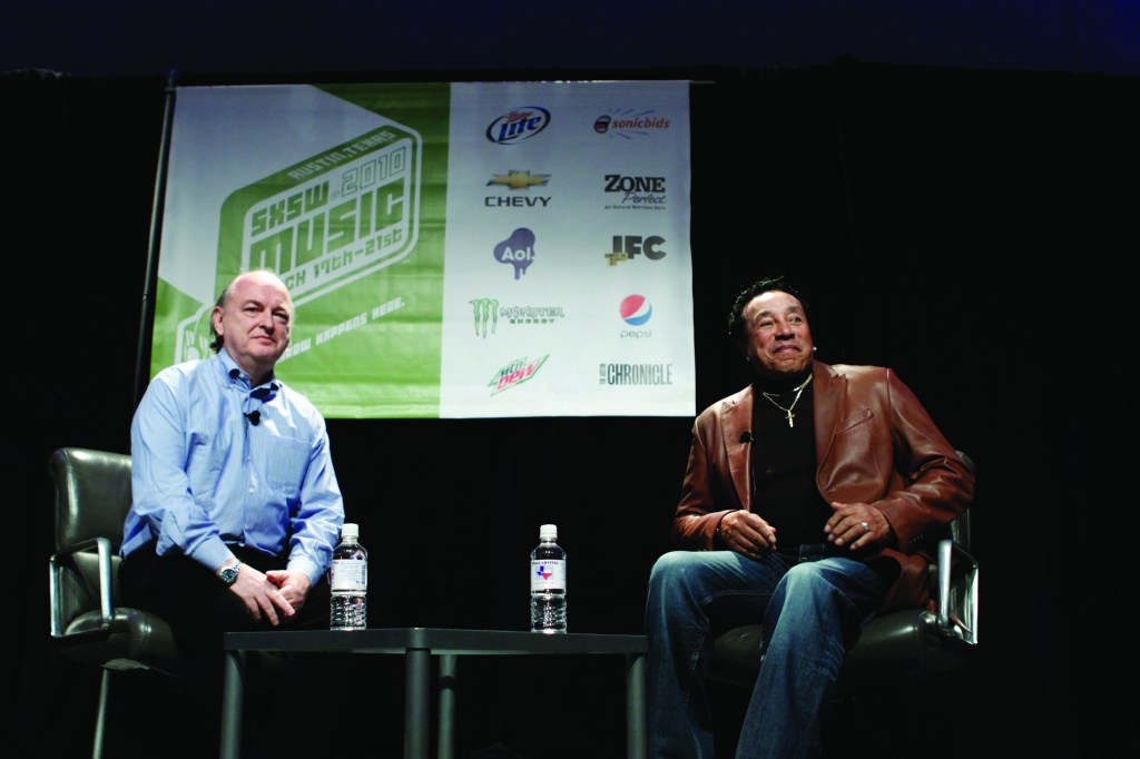 SXSW Music 2010 Keynote Speaker Smokey Robinson. Photo by Scott Melcer.