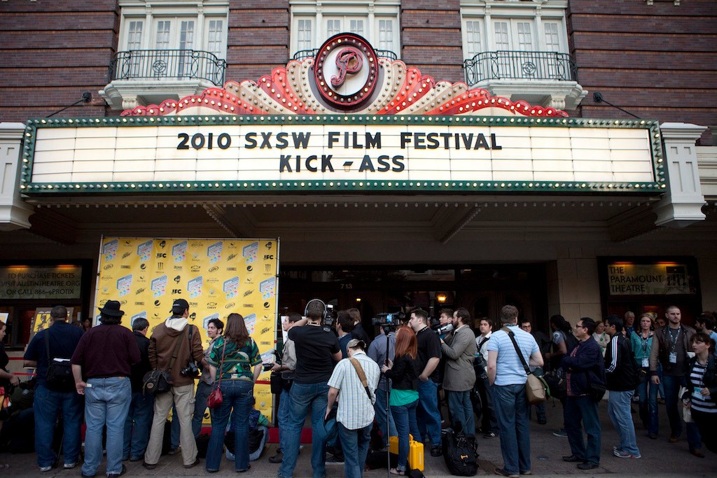 The premiere of "Kick-Ass" at the Paramount Theatre during SXSW Film 2010. Photo by Sean Mathis.