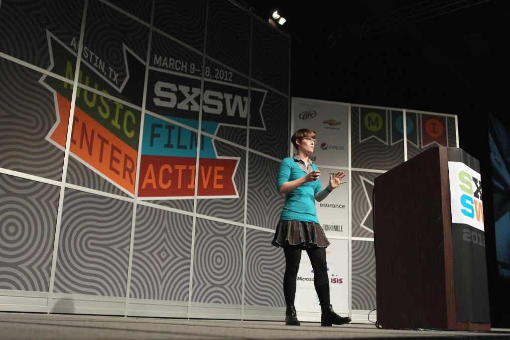 Amber Case (entrepreneur) at SXSW Interactive 2012. Photo by Hutton Supancic/Getty Images.