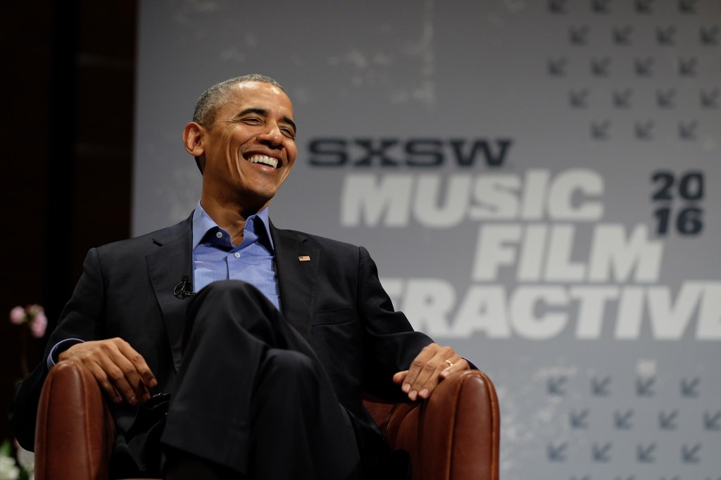 President Barack Obama speaks at the opening Keynote during the 2016 SXSW Music, Film + Interactive Festival.